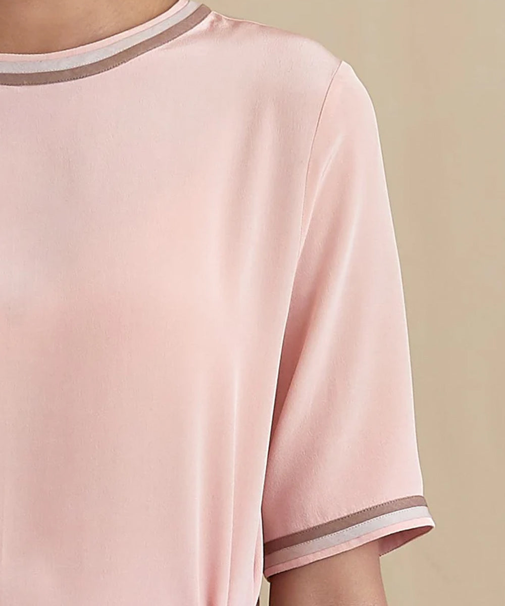 Peachy pink bodice top