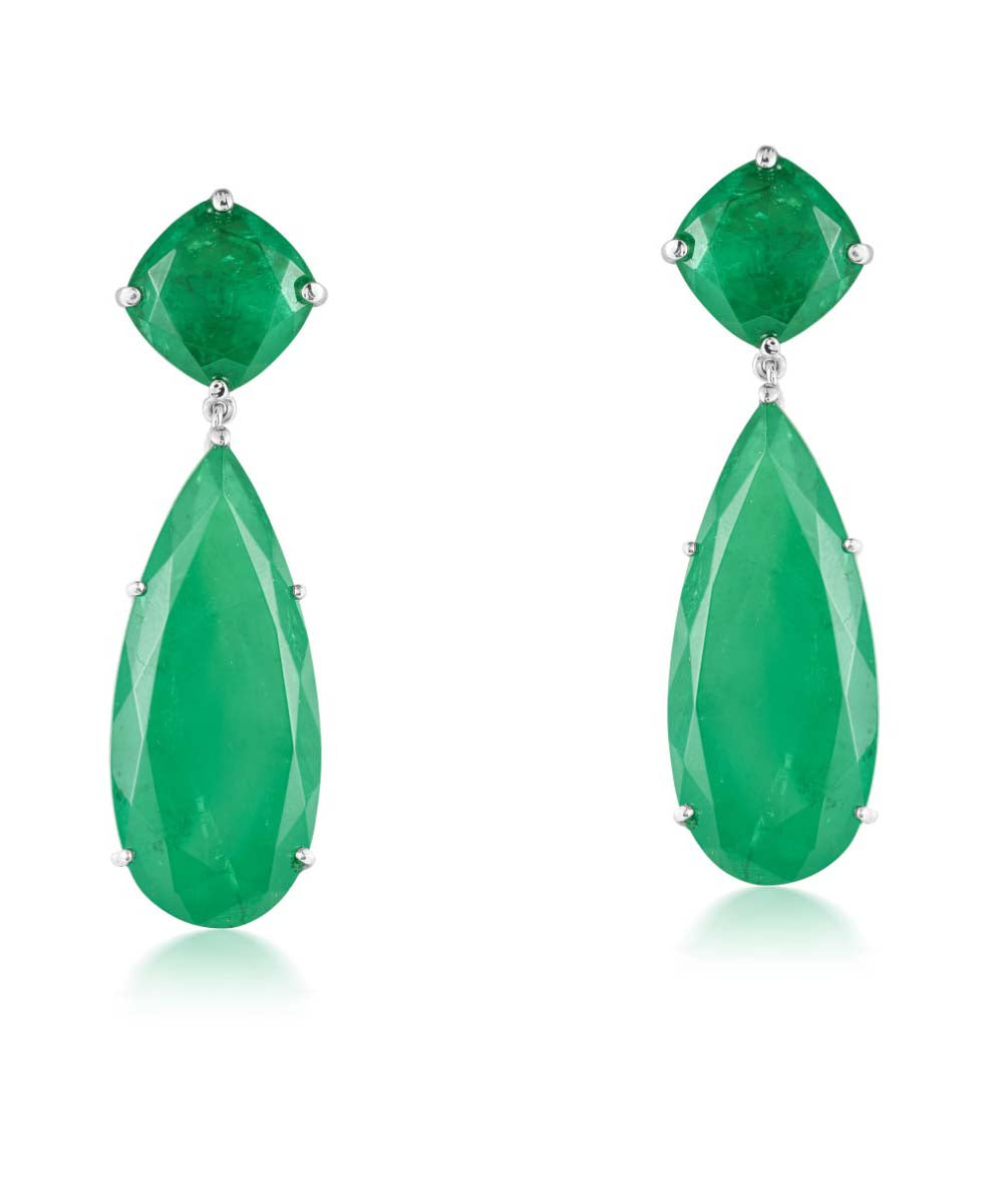Emerald Danglers By Hyba Jewels