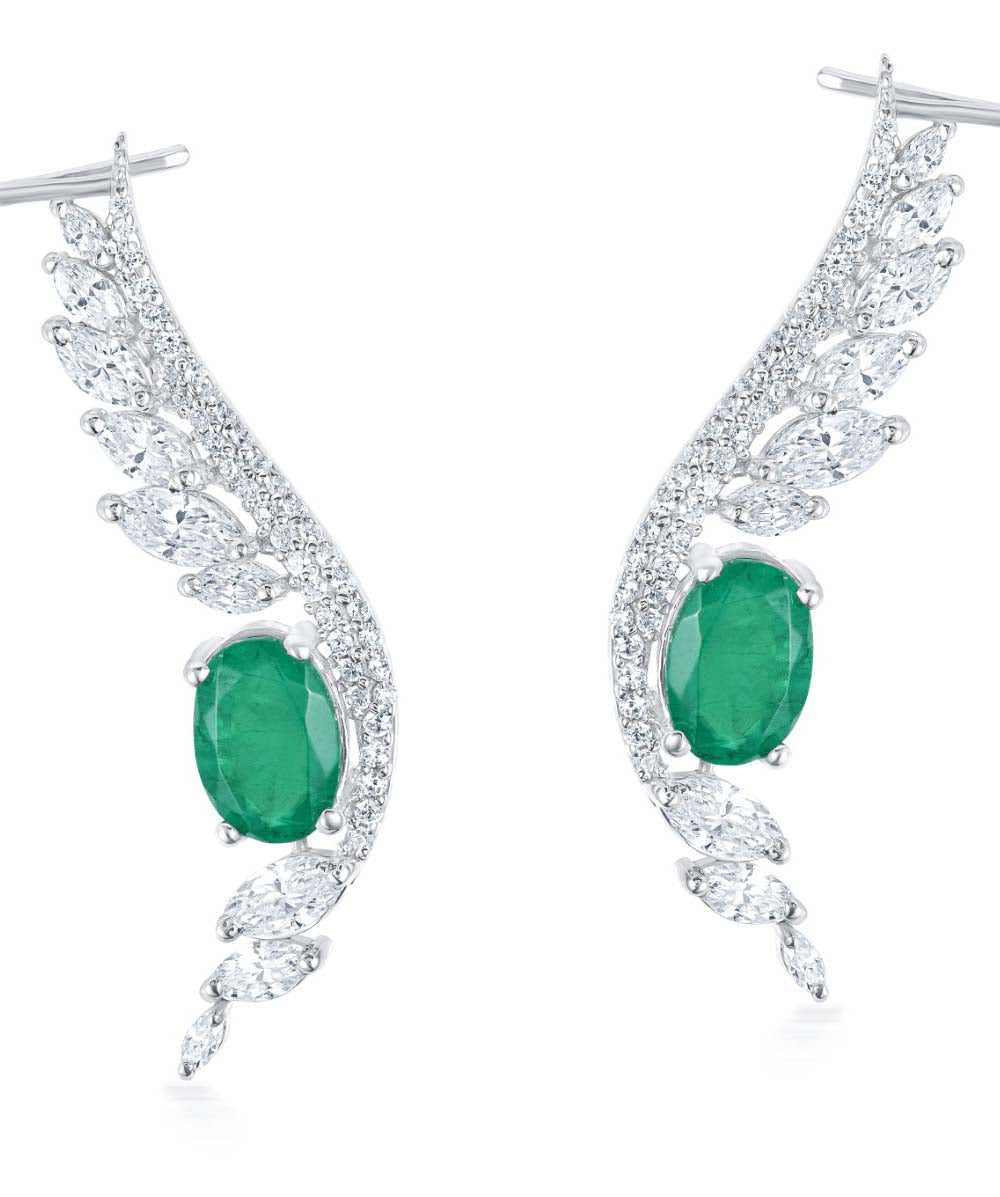 Classic Emerald Earrings By Hyba Jewels