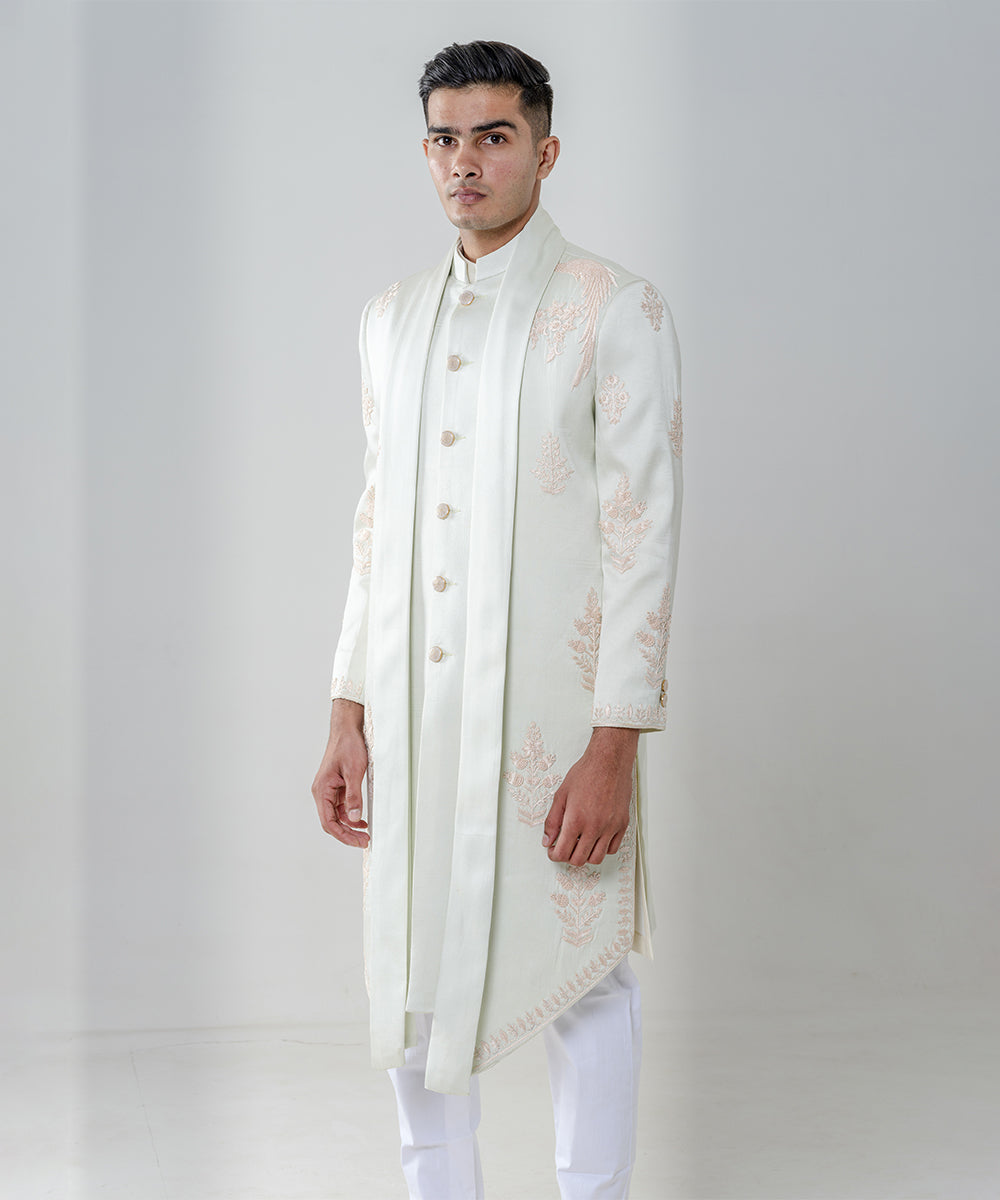 Mint Green Cape Kurta