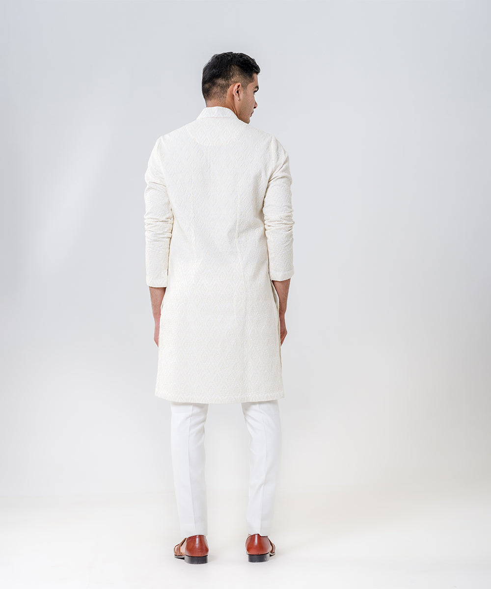 Ivory Lakhnavi Kurta