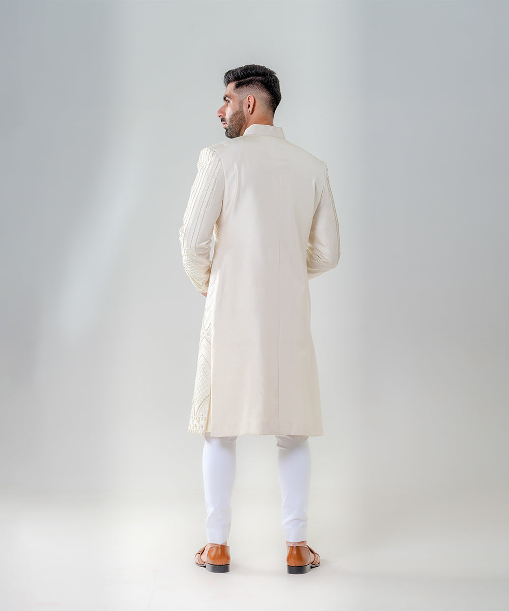 Ivory Fully Embellished Sherwani