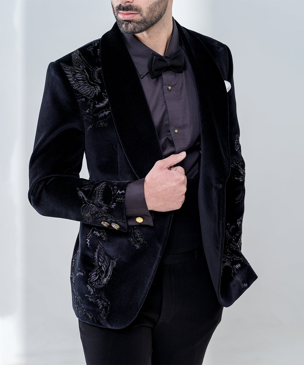 Black Tuxedo With Shawl Lapel