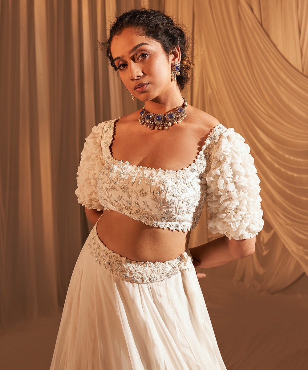 Cloud Sleeve Lehenga Set