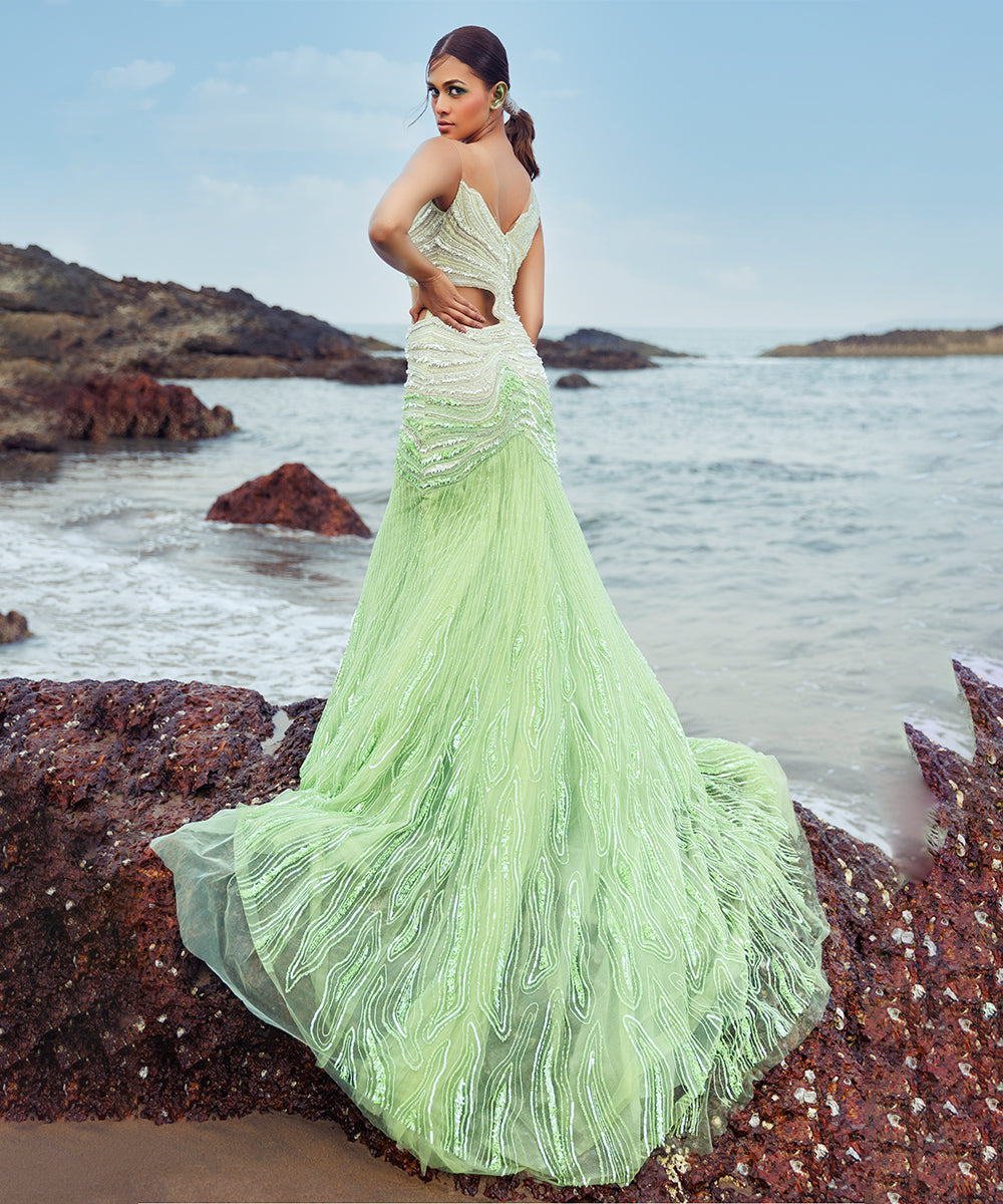 Green Mermaid Gown