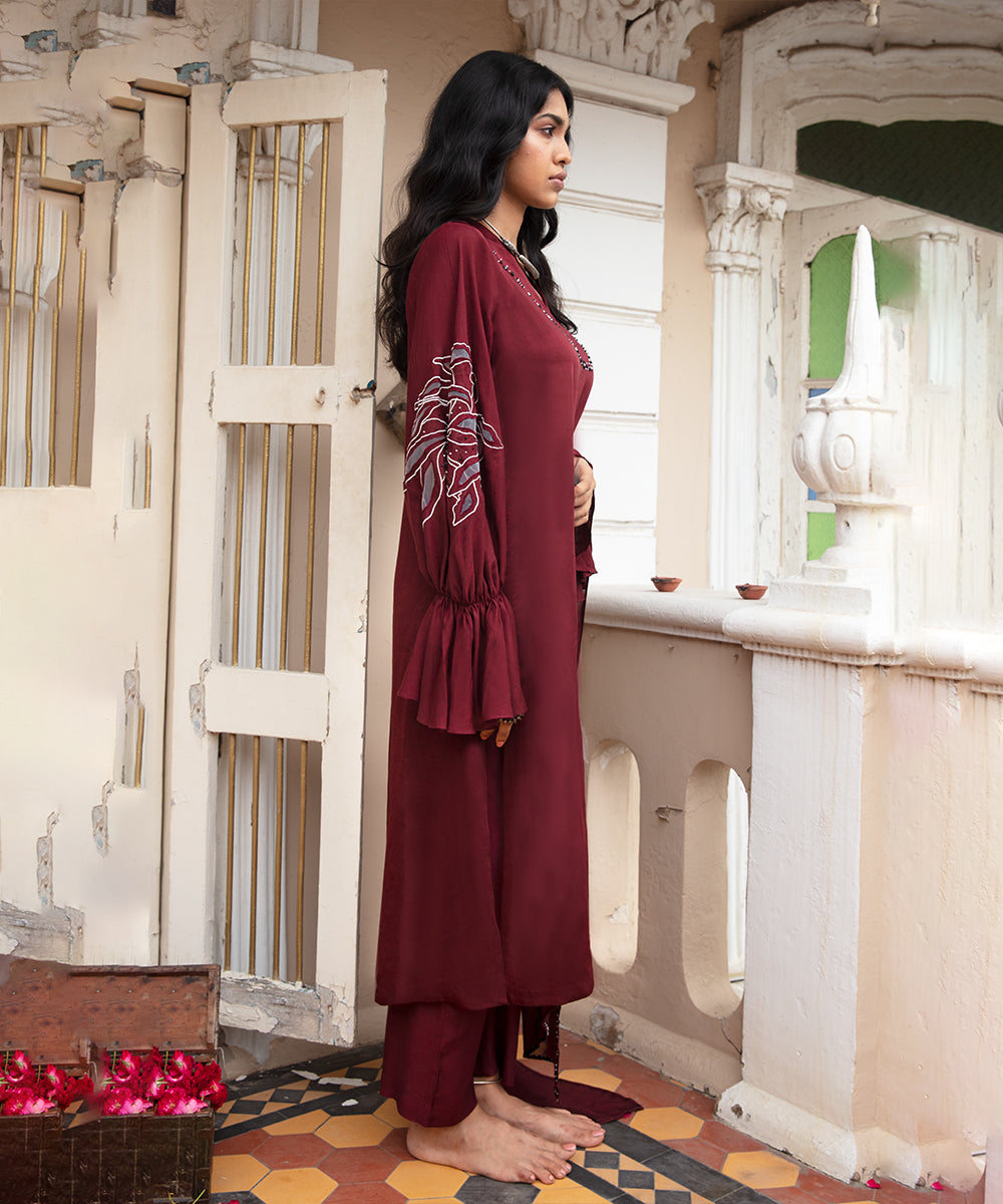 Kurta Pants & Dupatta Set