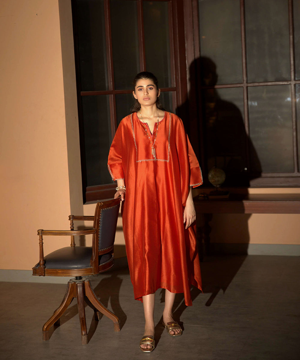 Rust Orange Kaftan