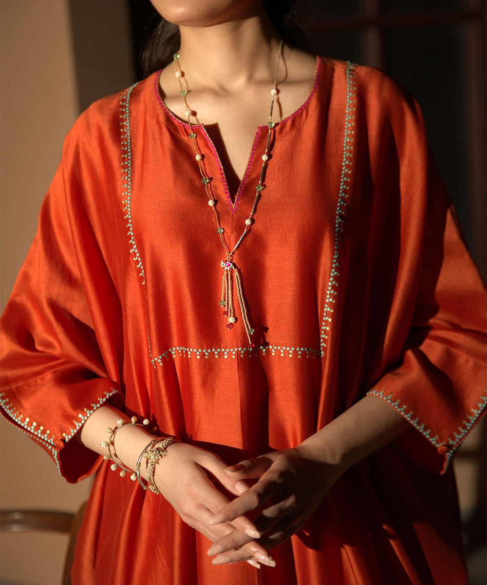 Rust Orange Kaftan