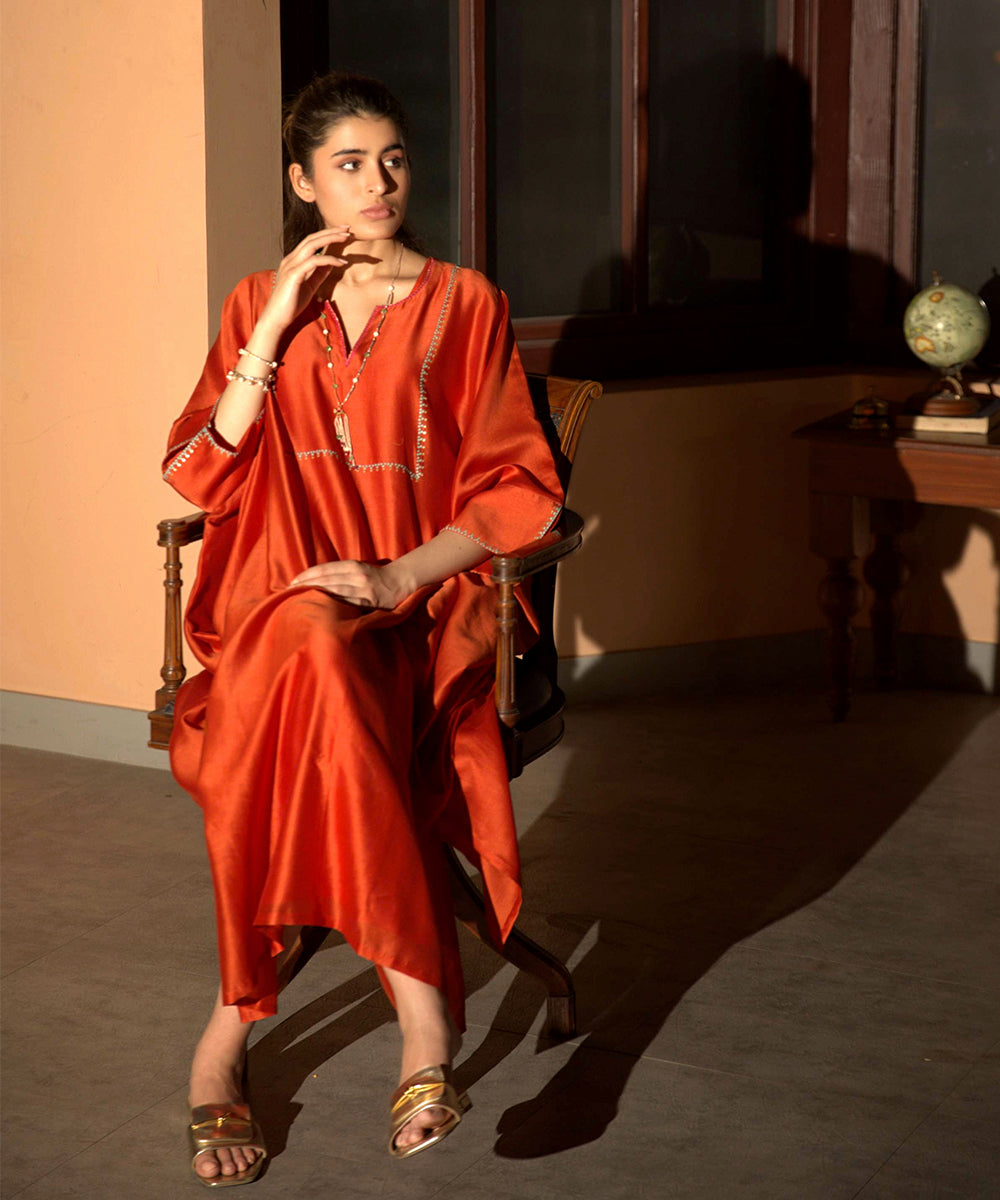 Rust Orange Kaftan