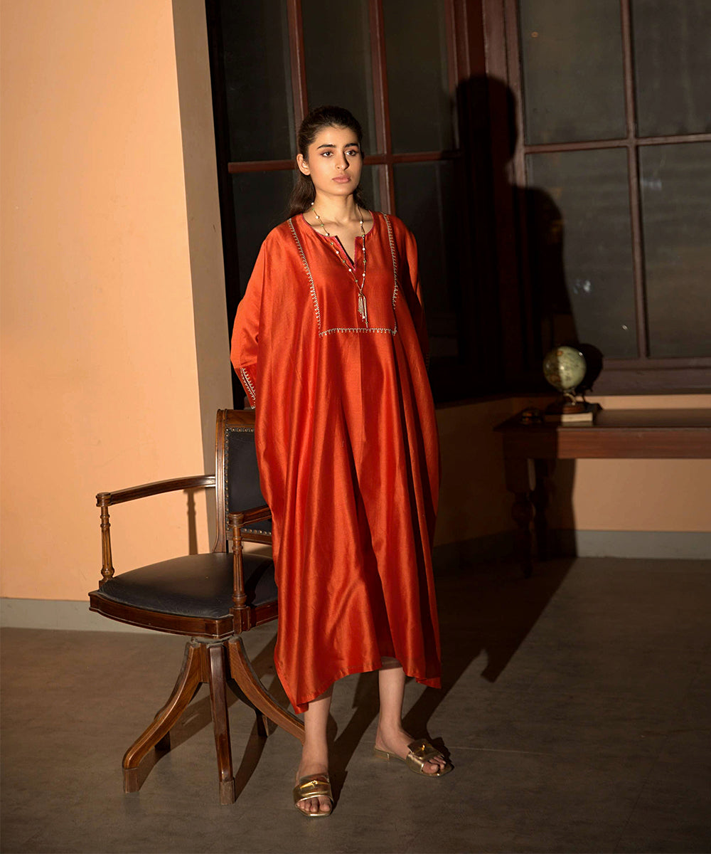 Rust Orange Kaftan