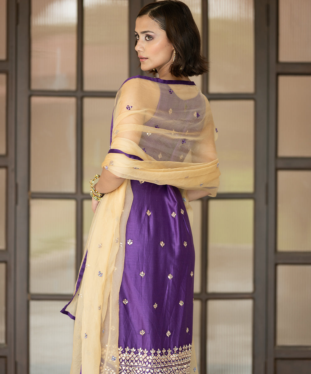 Purple Chudidar Set