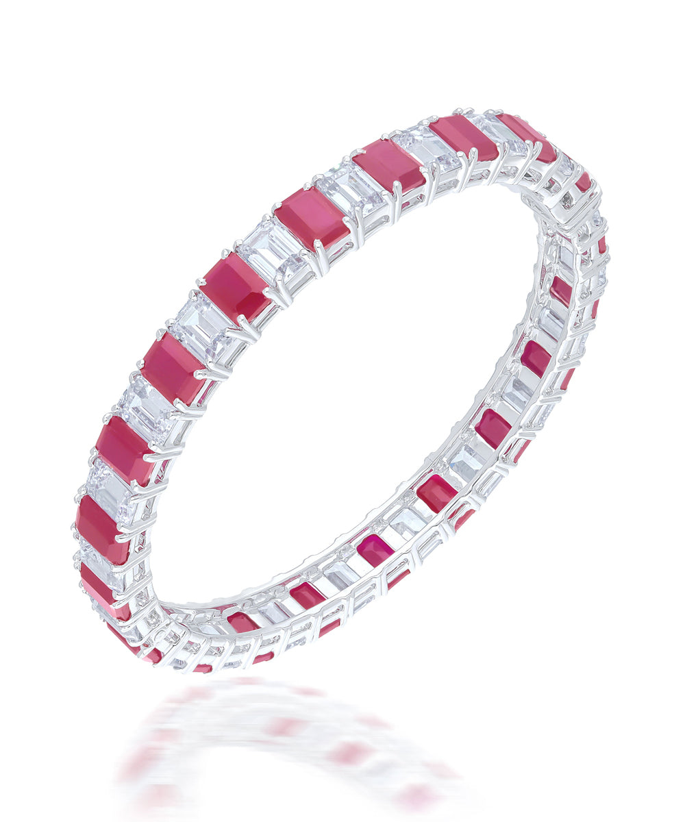 Ravishing Ruby Bangle By Hyba Jewels