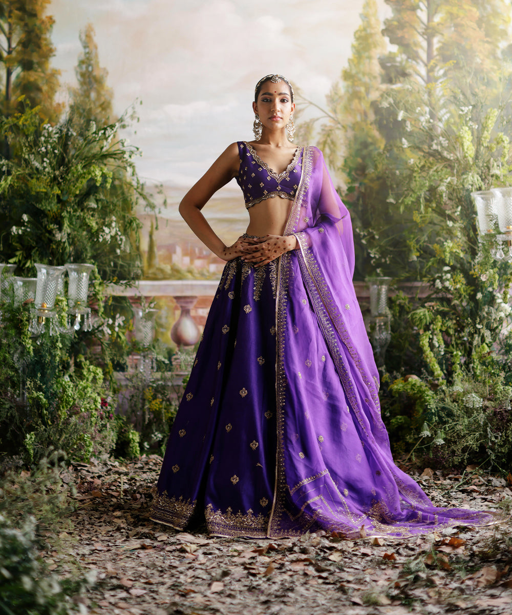 Purple Lehenga set