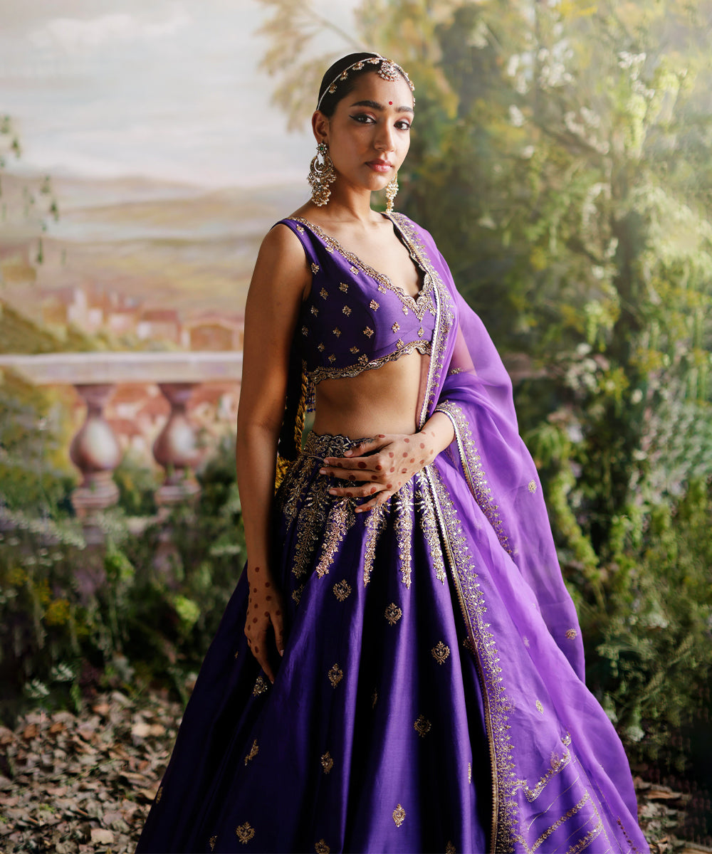 Purple Lehenga set