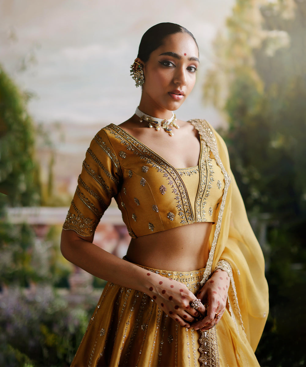 Tuscany Mustard Lehenga Set