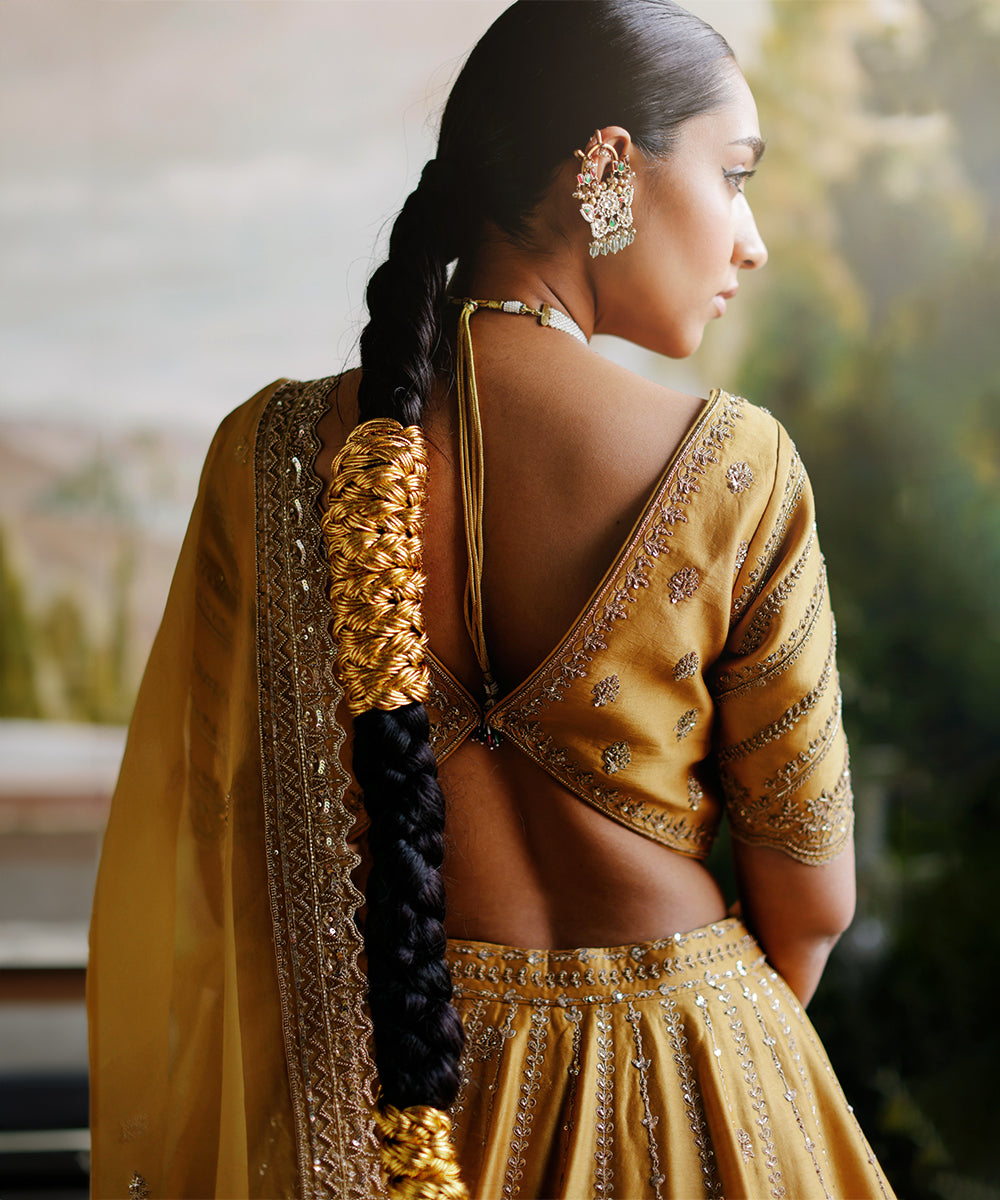 Tuscany Mustard Lehenga Set