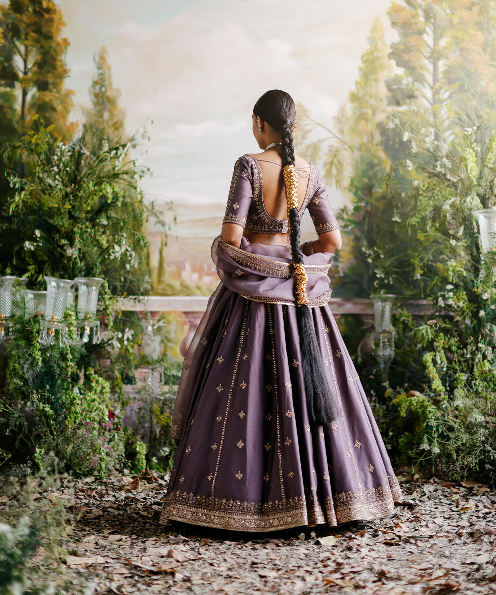 Antique Violet Lehenga Set