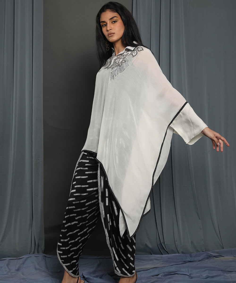 White Cape Tunic