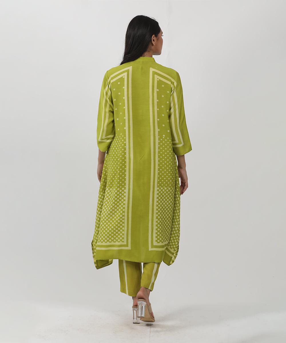 Green Block printed Tunic