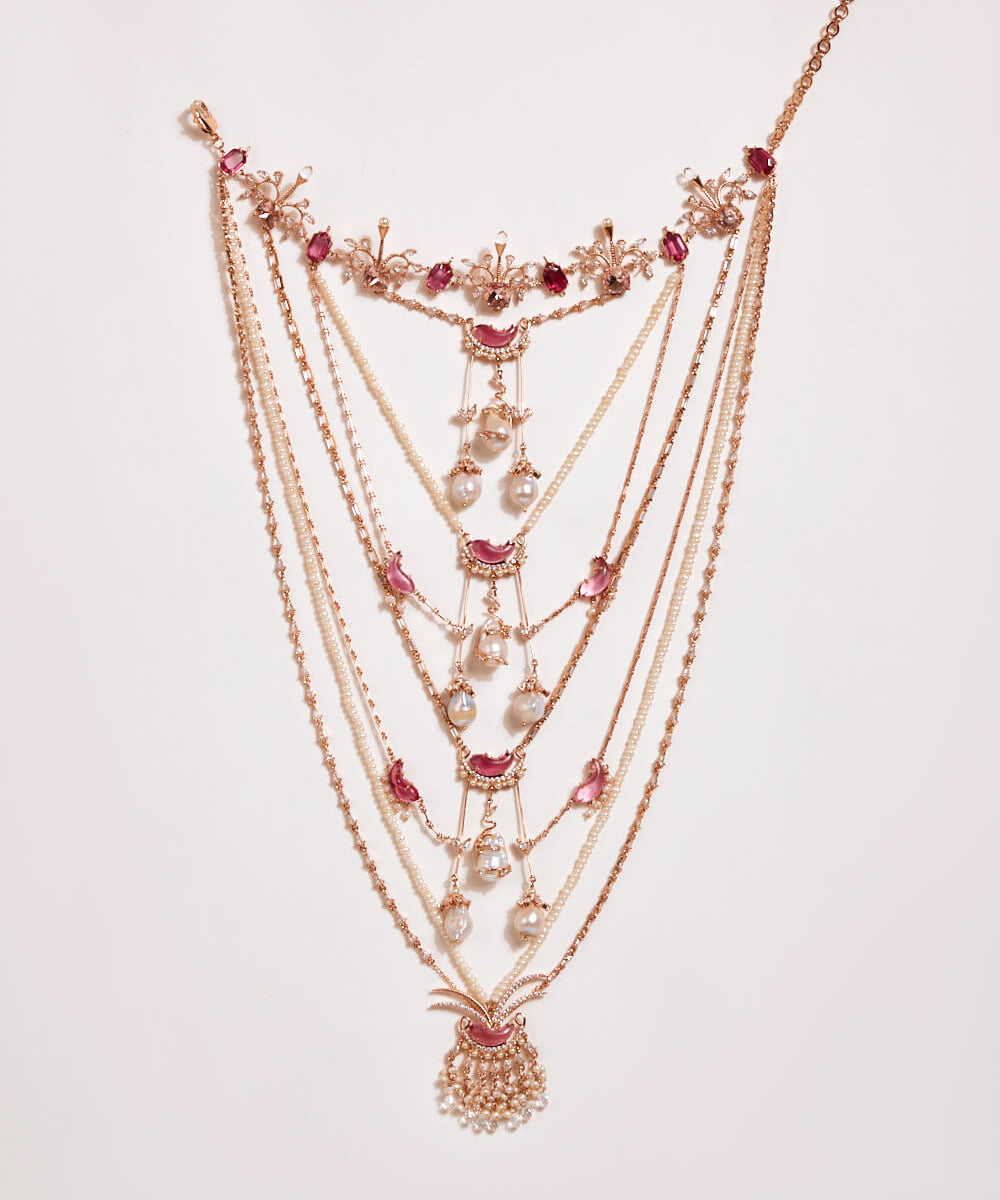 Le Cleo Dewdrop Multilayer Necklace