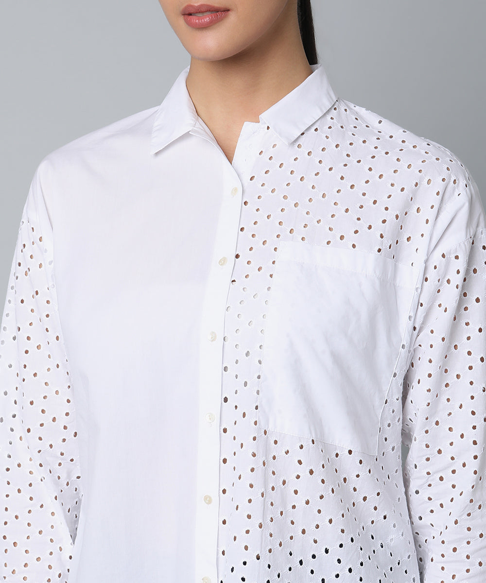 Cotton Shifley Top- White