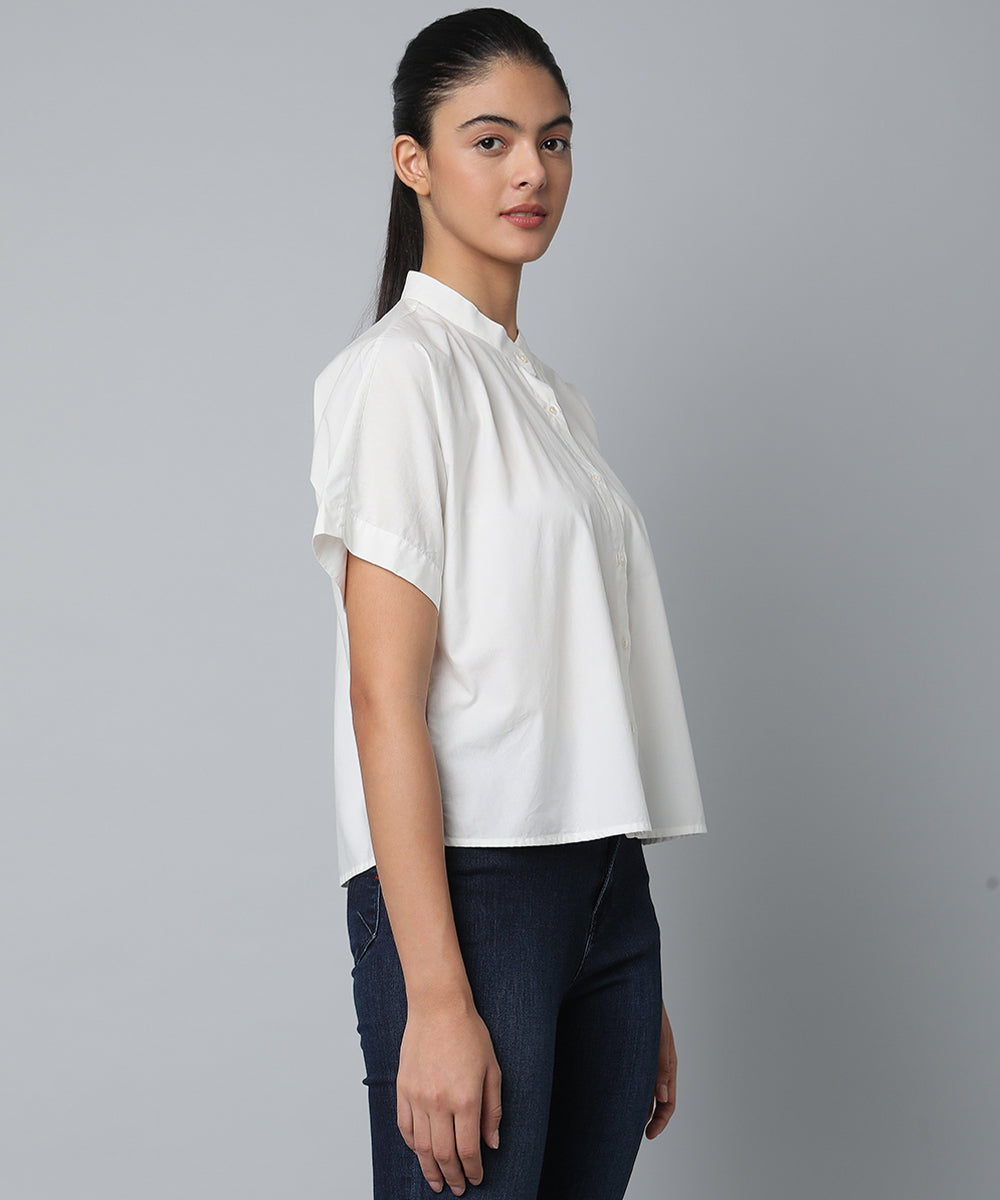 Cotton Drop Shoulder Top