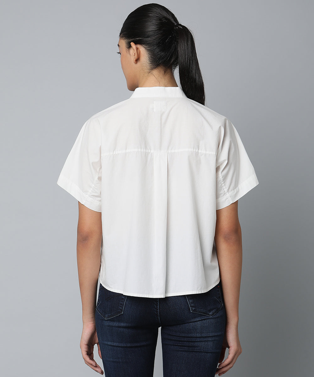 Cotton Drop Shoulder Top