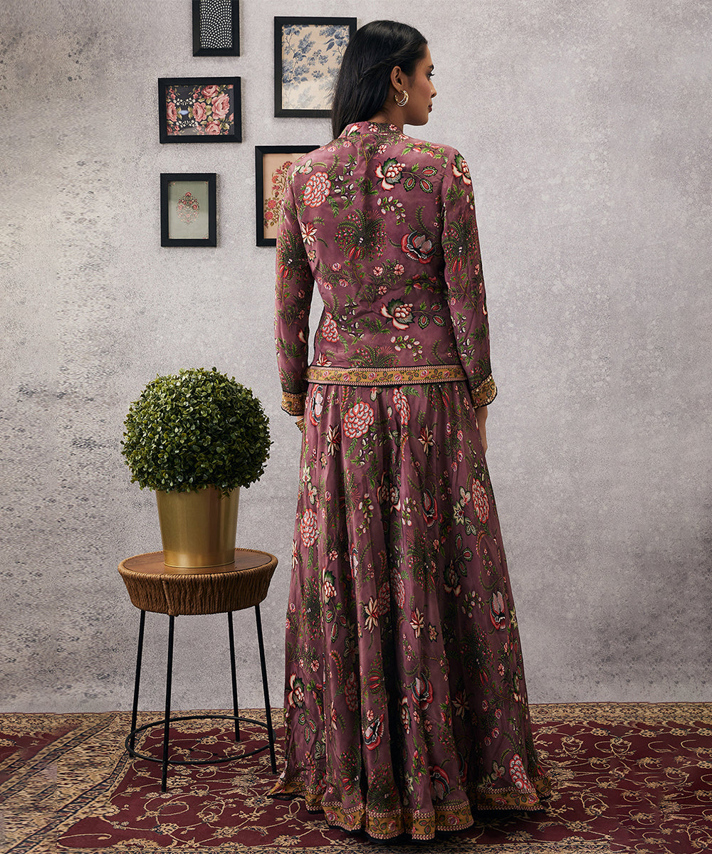 Mehr embroidered jacket with flared pants