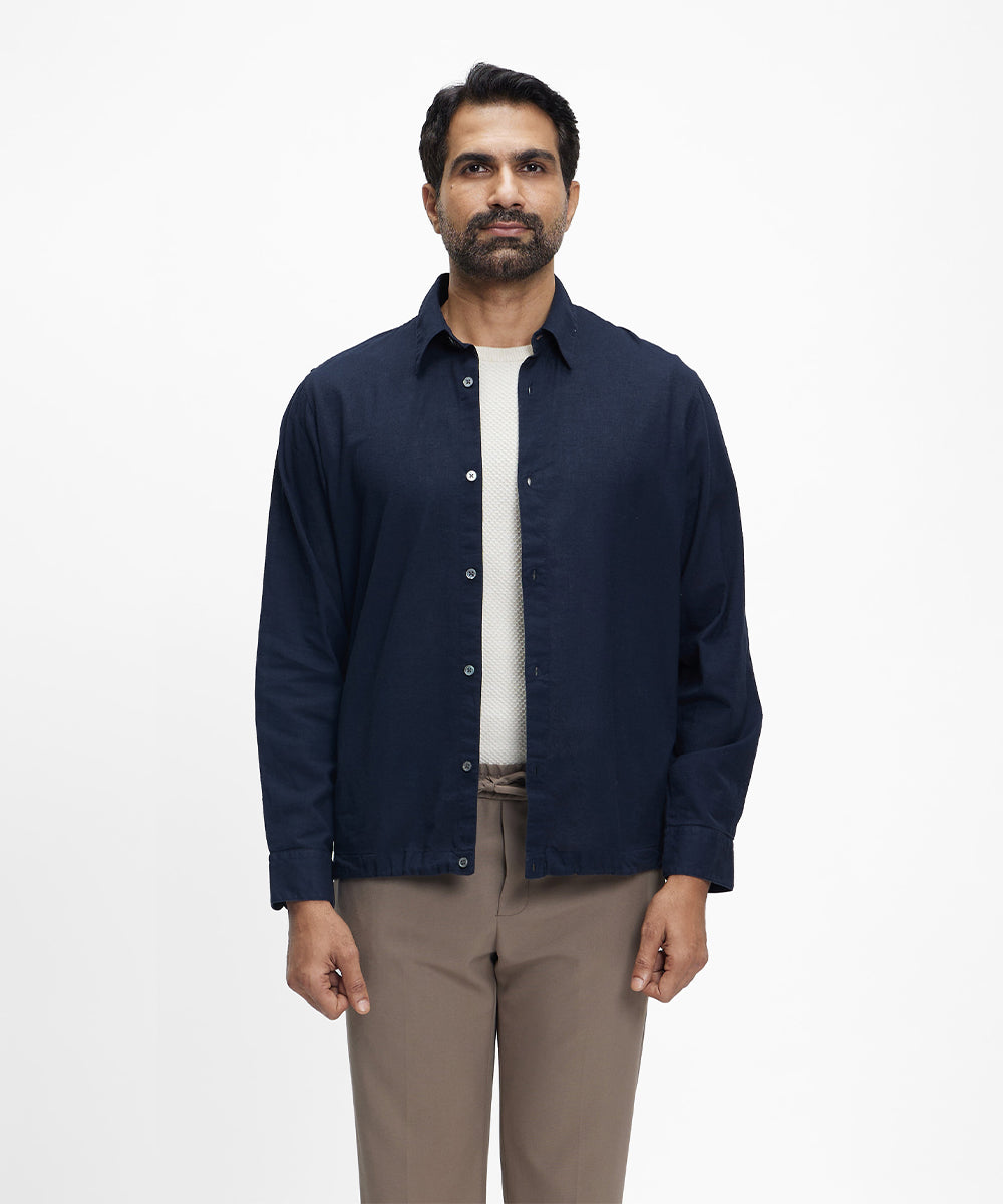 Haatrin Navy Jacket Shirt