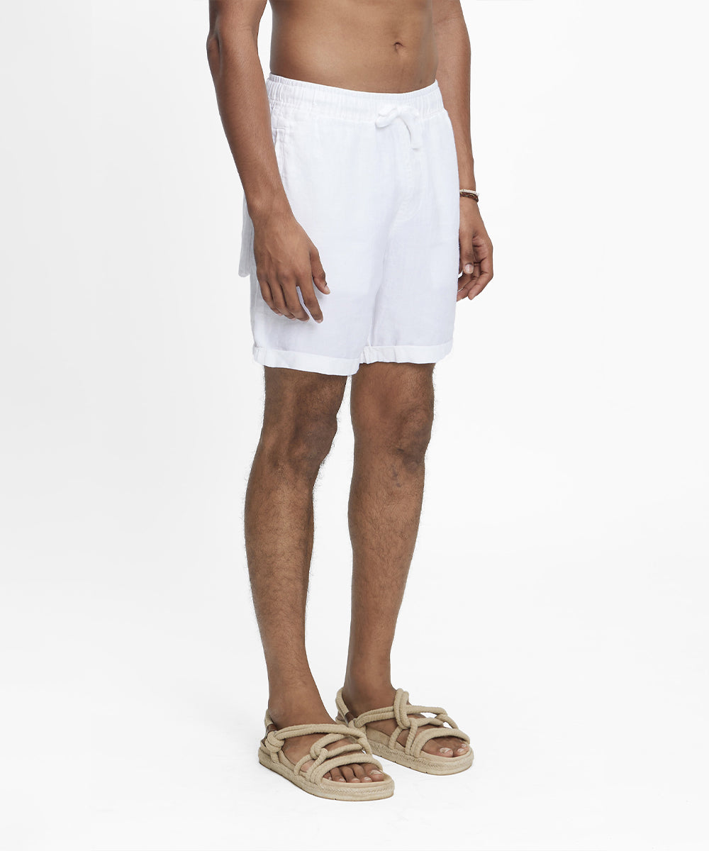 Haad White Shorts